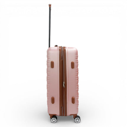 Expandable Hard Shell ABS Suitcase Set 8 Wheel Robust Travel Case Holiday Luggage