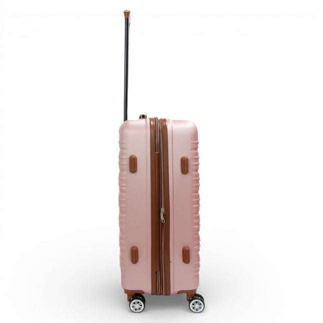 Expandable Hard Shell ABS Suitcase Set 8 Wheel Robust Travel Case Holiday Luggage
