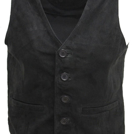Mens Classic Goat Suede Leather Waistcoat-Norwich