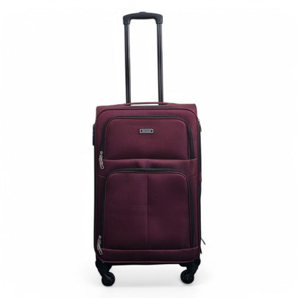Expandable Soft Shell 4 Wheel Luggage Travel Cabin Suitcase Set Holiday Bags