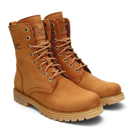 Panama Jack Women's Brown Waterproof Leather Warm Lace-Up Boots - Frisia-B44