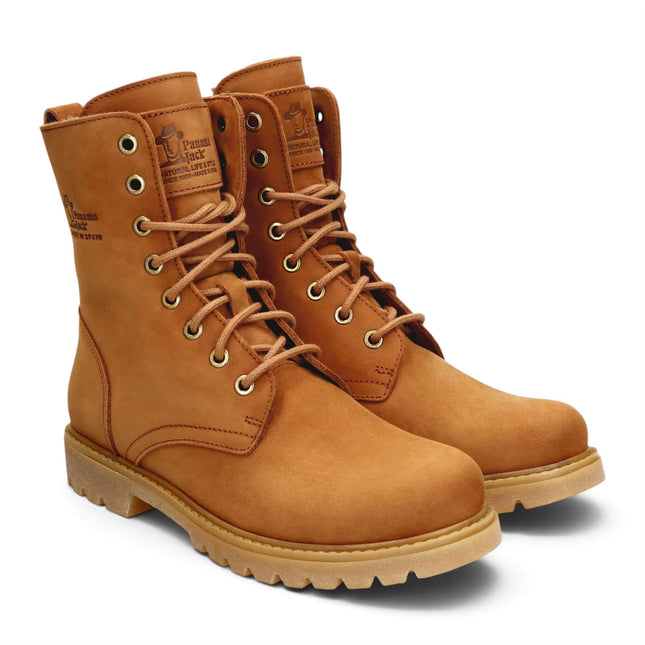 Panama Jack Women's Brown Waterproof Leather Warm Lace-Up Boots - Frisia-B44