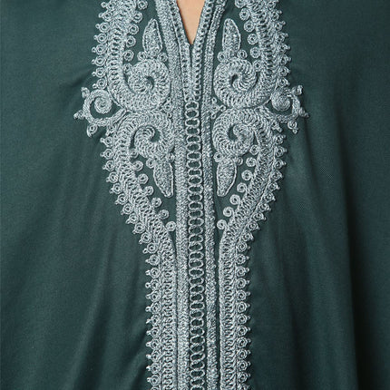 Kid's Boys Green Moroccan Thobe Jubba Robe Eid Djellaba Gandoura