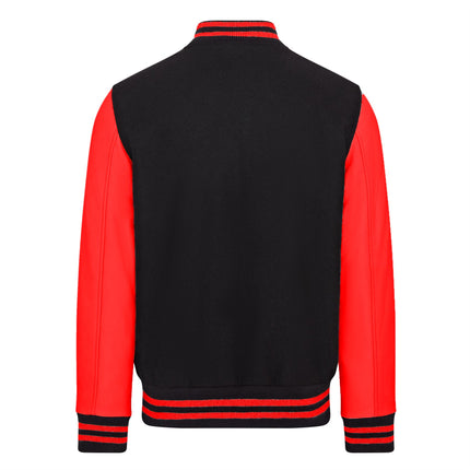 Letterman Baseball Wool Leather Varsity Bomber Jacket - Genoa