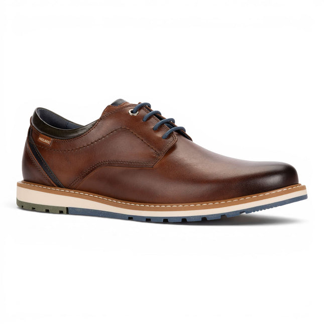 Pikolinos Men's Brown Leather Lace-Up Smart Shoes - Berna