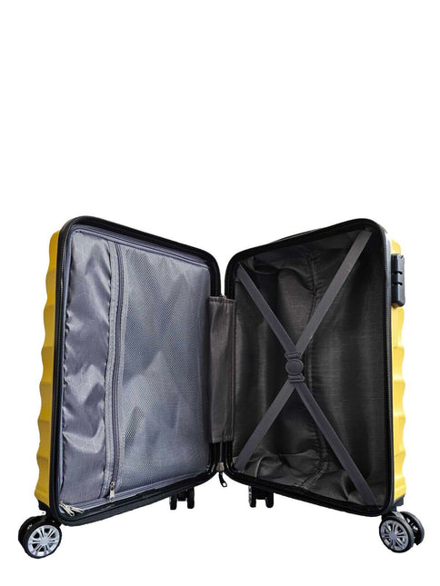 Strong Hard shell Suitcase 4 Wheel ABS Lightweight Cabin Luggage
