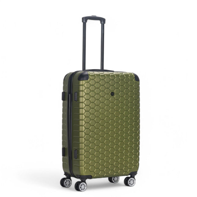 Hard Shell ABS 8 Wheel Luggage Travel Cabin Holiday Bags Suitcase Set