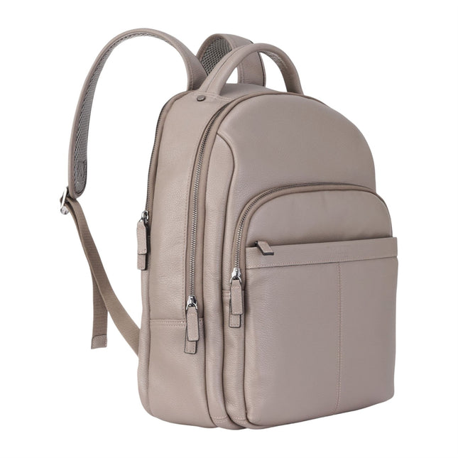 Genuine Leather Grey Vintage Rucksack Laptop Bag Travel Backpack - Capri