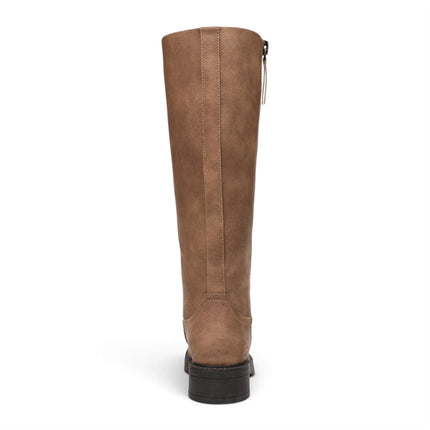 Blowfish Malibu Women's Tan Faux Leather High Riding Boots - Venice Tall