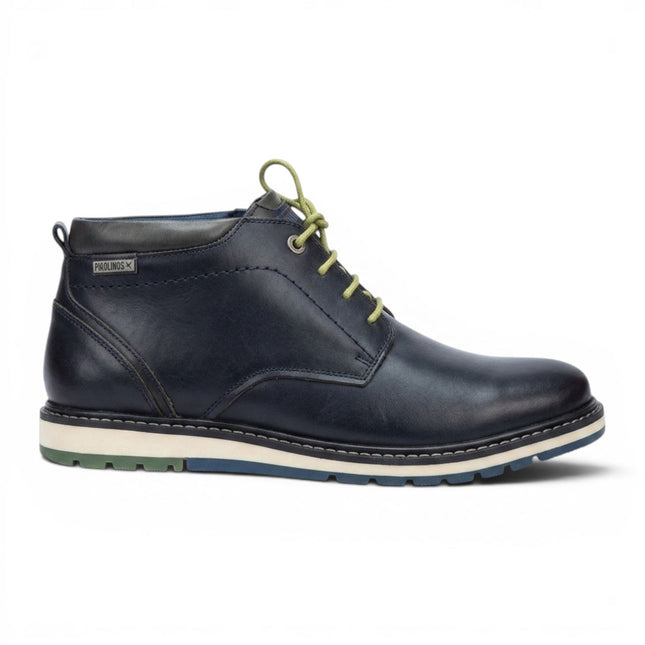 Pikolinos Men's Brown Leather Lace-Up Ankle Smart Boots - Berna