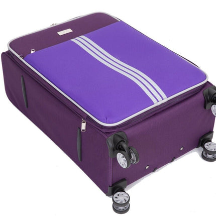 Lightweight  Soft Suitcases 4 Wheel Luggage Travel Bag