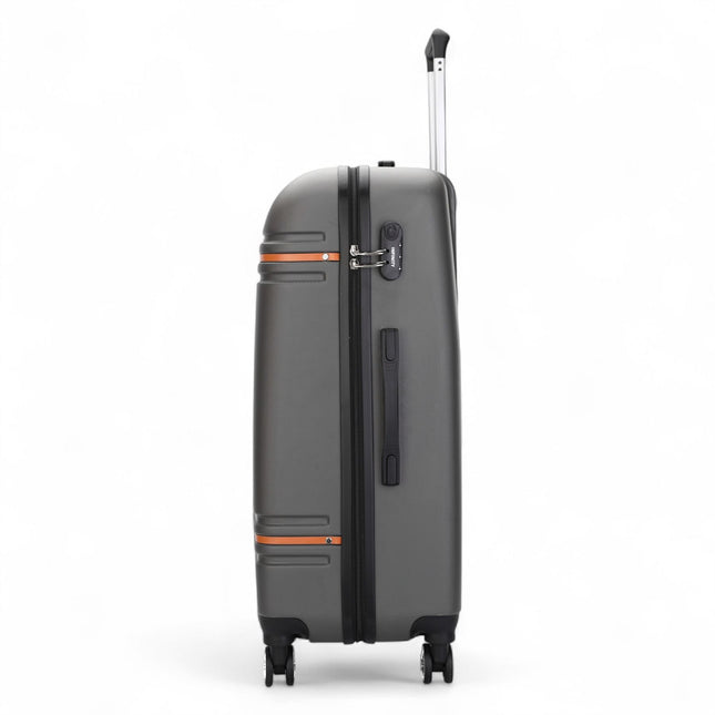 Hard Shell Modern Dual 4 Wheel Luggage Suitcase Set