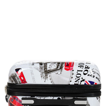 Strong Expandable Hard Shell 8 Wheel Suitcase Set Print Luggage Cabin Travel Bag