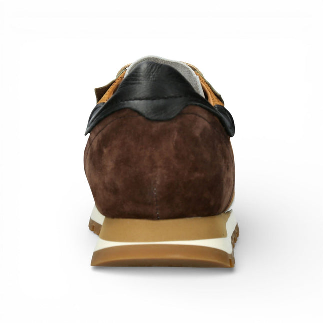 Lorenzo Conti Men's Aglae 02 Tan White Leather Trainers Sneaker Shoes