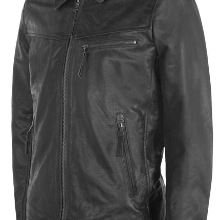 Men's Harrington Cow Hide Leather  Leather Jacket-Lima