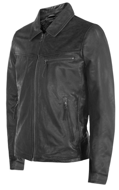 Men's Harrington Cow Hide Leather  Leather Jacket-Lima