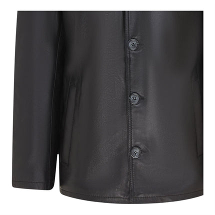 Men’s 4 Button Italian Leather Blazer Jacket - Loxton
