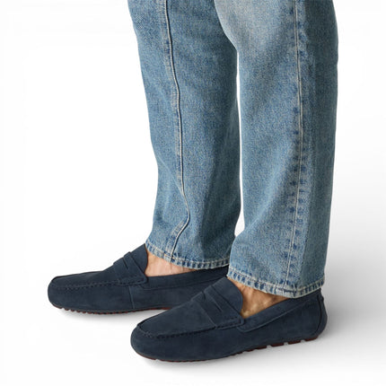 Tamaris Mens Brown Suede Moccasin Loafers Casual Shoes