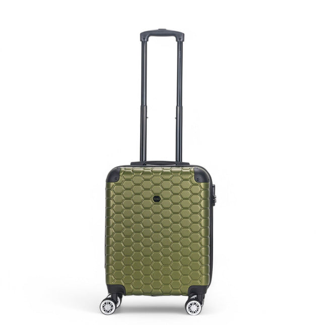 Hard Shell ABS 8 Wheel Luggage Travel Cabin Holiday Bags Suitcase Set
