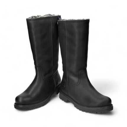 Panama Jacks Women's Black Bambina B60 Leather High Boots