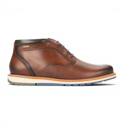 Pikolinos Men's Brown Leather Lace-Up Ankle Smart Boots - Berna