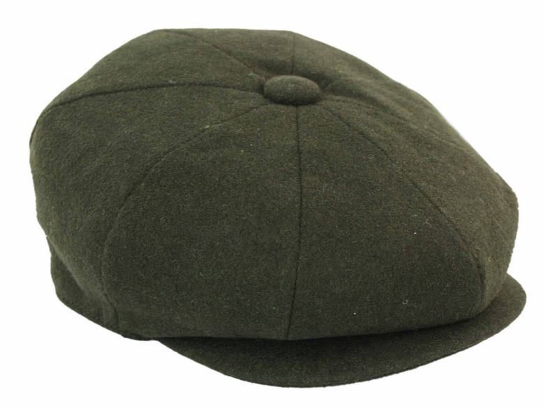 Mens Peaky Blinders Newsboy Wool 8 Panel Gatsby Flat Baker Hat