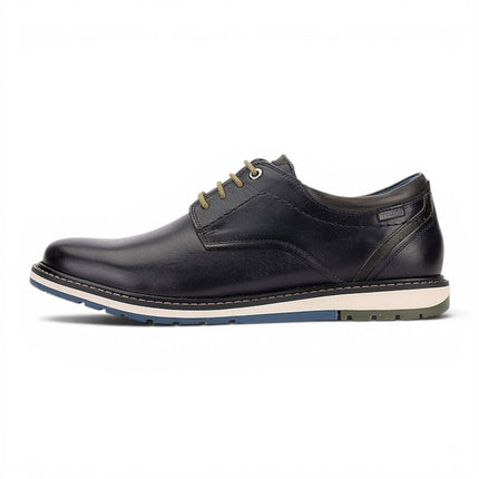 Pikolinos Men's Blue Leather Lace-Up Smart Shoes - Berna