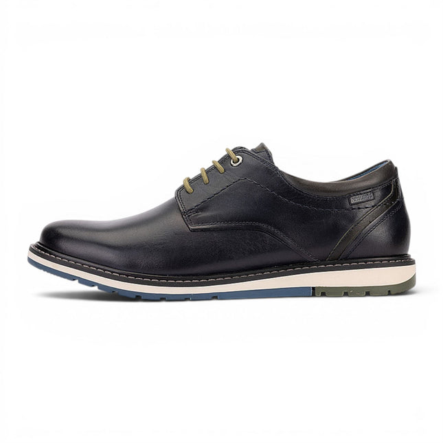 Pikolinos Men's Blue Leather Lace-Up Smart Shoes - Berna