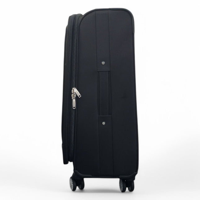 Expandable Soft Shell 8 Wheels Luggage Travel Cabin Suitcase Set