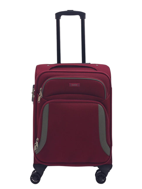 Soft Shell Suitcase Luggage Set Travel Light Carry On Cabin Bag