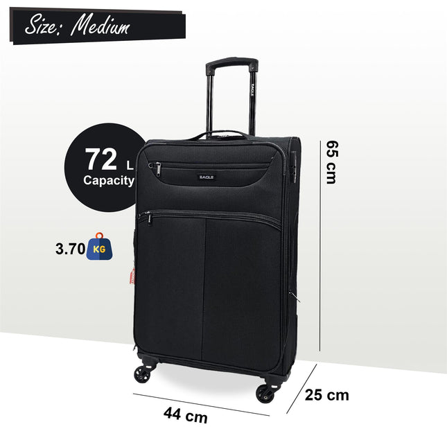 Lightweight Soft Suitcase Luggage Travel TSA Set