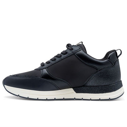 Tamaris Womens Navy Blue Fashion Lace-Up Zipped Sneakers Trainers