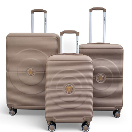 Robust ABS Hard Shell 8 Wheels Luggage Travel Holiday Cabin Suitcase Set