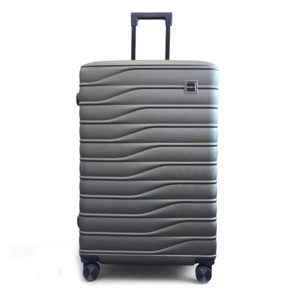 Hardshell Coffee Suitcase Set Robust 8 Wheel Luggage Cabin Case Bag