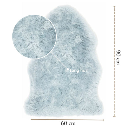 Genuine Duck Egg Sheepskin Natural Silky Soft Fluffy Real Wool Rug