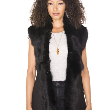 Women's Toscana Sheepskin Long Gilet-Sorocaba