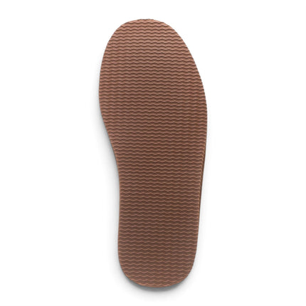 Men's Chestnut Tan Genuine Sheepskin Suede Slipper Winter Moccasins - Cedar
