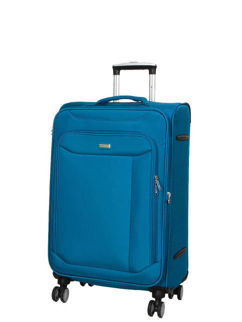 Soft Lightweight Dual 4 Wheel Suitcase Luggage