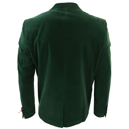 Mens Green Velvet Dinner Tuxedo Suit Jacket Blazer