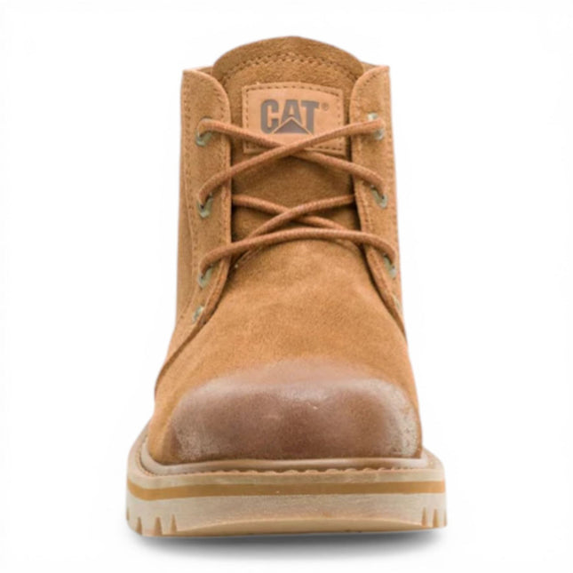 CAT (Caterpillar) Tan Leather Hiking Mid-Cut Chukka Ankle Boots - Grader