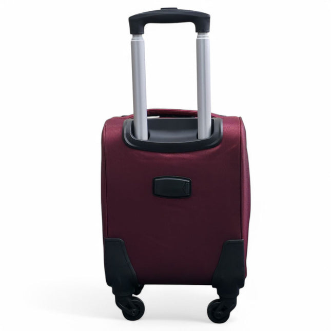 Soft Shell Lightweight Nylon Suitcase Set 4 Wheel Travel Case Holiday Bags