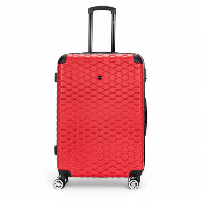 Hard Shell ABS 8 Wheel Luggage Travel Cabin Holiday Bags Suitcase Set
