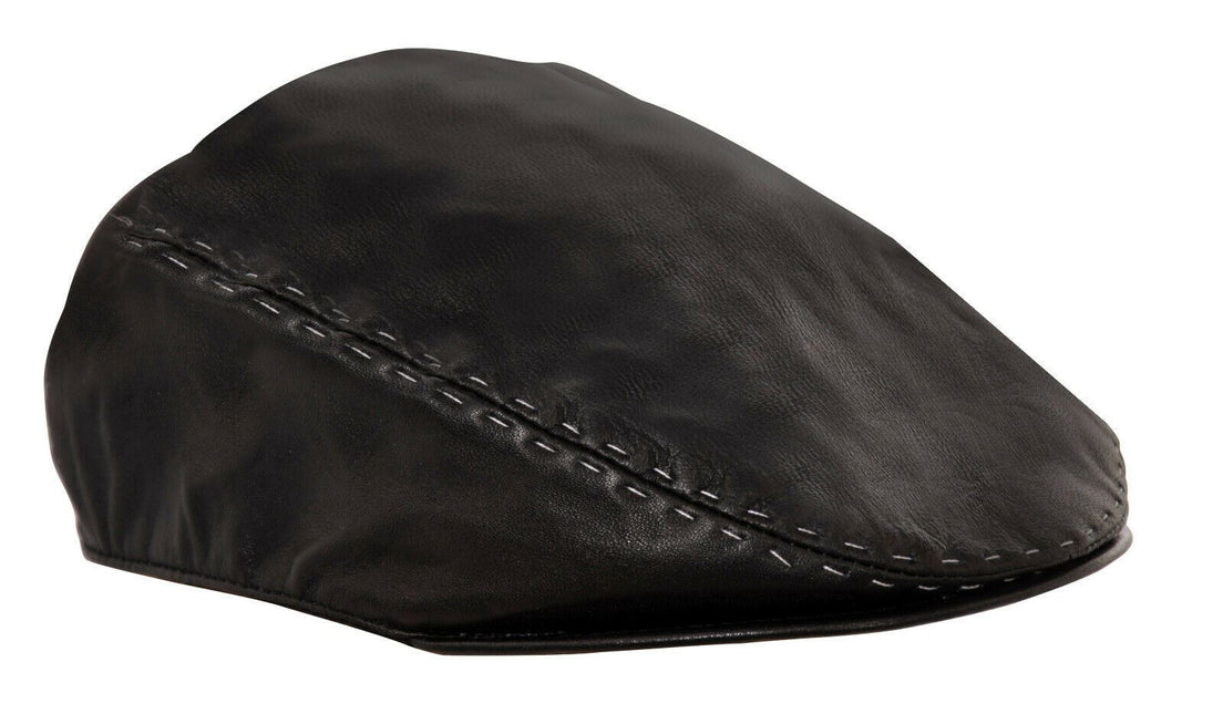 Mens  Flat Hat Leather Peaky Blinders Beret Newsboy Gatsby Golf Cabbie Cap