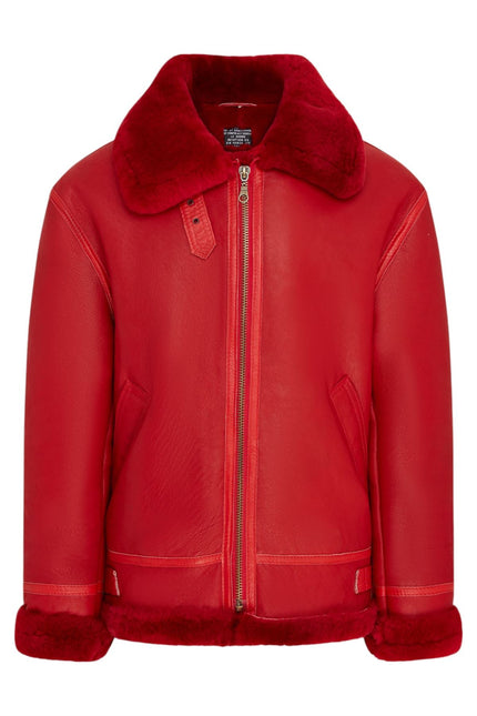 Mens B3 Bomber RAF Aviator Sheepskin Jacket -Wyndham