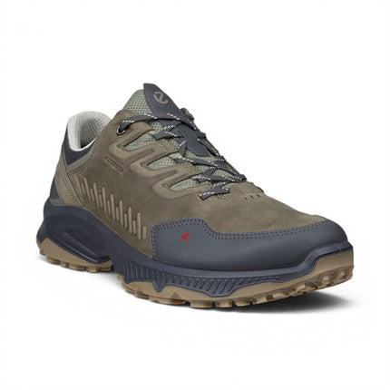 Ecco Men's Green Leather Waterproof Hiking Trainer Sneaker Shoes - Receptor XP