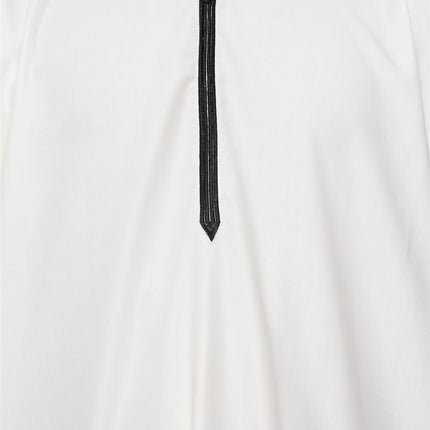 Men's Ramadan Cream White Moroccan Gandoura Thobe Robe Djellaba Eid Jubba- TT-006