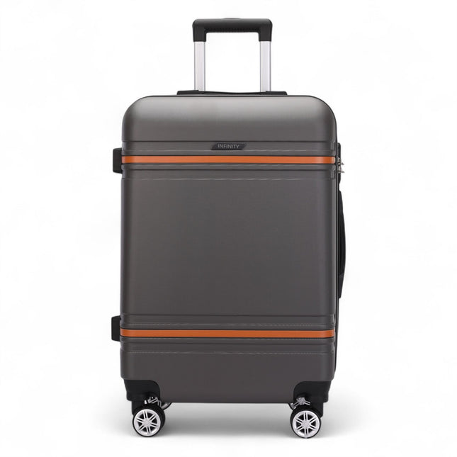 Hard Shell Modern Dual 4 Wheel Luggage Suitcase Set