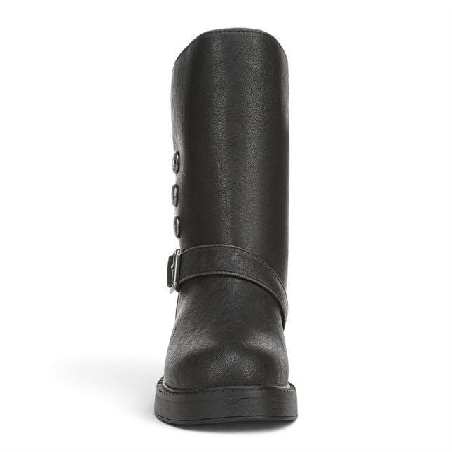 Blowfish Malibu Women's Black Faux Leather Winter Biker Boots - Venice-Cozy
