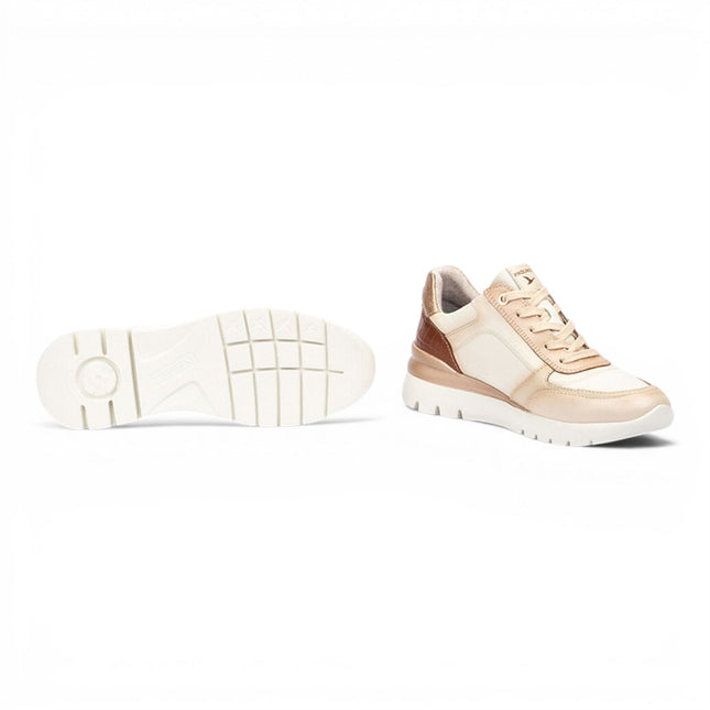 Pikolinos Women's White Leather Sneakers Trainer Shoes - Cantabria