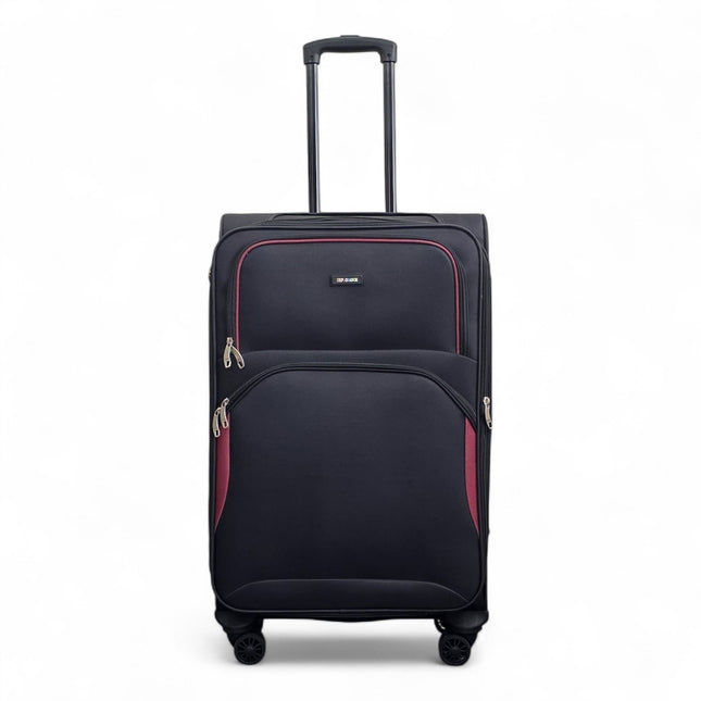 Expandable Soft 8 Wheel Lightweight Suitcase Luggage Travel Bags Set